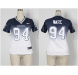 nike women nfl jerseys dallas cowboys #94 ware blue-white[nike drift fashion][second version]
