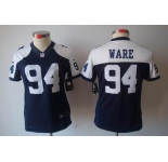 nike women nfl jerseys dallas cowboys #94 ware blue[nike limited throwback]
