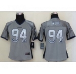 nike women nfl jerseys dallas cowboys #94 ware grey[Elite drift fashion]
