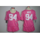 nike women nfl jerseys dallas cowboys #94 ware pink[breast cancer awareness]