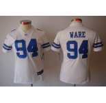 nike women nfl jerseys dallas cowboys #94 ware white[nike limited]