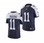 Youth Dallas Cowboys #11 Micah Parsons 2021 NFL Draft Thanksgivens Blue Vapor Limited Stitched Jersey