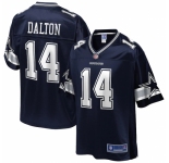 Youth Dallas Cowboys #14 Andy Dalton NFL Pro Line Navy Team Player Jersey