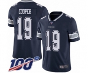 Youth Dallas Cowboys #19 Amari Cooper Navy Blue Team Color Vapor Untouchable Limited Player 100th Season Football Jersey
