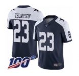 Youth Dallas Cowboys #23 Darian Thompson Navy Blue Throwback Alternate Vapor Untouchable Limited Player 100th Season Football Jersey
