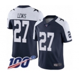 Youth Dallas Cowboys #27 Jourdan Lewis Navy Blue Throwback Alternate Vapor Untouchable Limited Player 100th Season Football Jersey