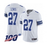 Youth Dallas Cowboys #27 Jourdan Lewis White Vapor Untouchable Limited Player 100th Season Football Jersey