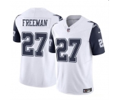 Youth Dallas Cowboys #27 Royce Freeman White 2023 F.U.S.E. Color Rush Limited Stitched Football Jersey