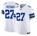 Youth Dallas Cowboys #27 Royce Freeman White 2023 F.U.S.E. Vapor Untouchable Limited Stitched Football Jersey