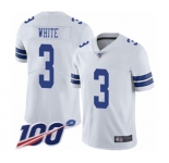 Youth Dallas Cowboys #3 Mike White Vapor Untouchable Limited Player 100th Season Football Jersey