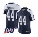 Youth Dallas Cowboys #44 Robert Newhouse Navy Blue Throwback Alternate Vapor Untouchable Limited Player 100th Season Football Jersey