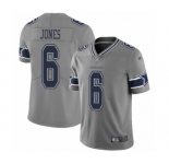 Youth Dallas Cowboys #6 Chris Jones Limited Gray Inverted Legend Football Jersey