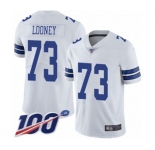 Youth Dallas Cowboys #73 Joe Looney White Vapor Untouchable Limited Player 100th Season Football Jersey