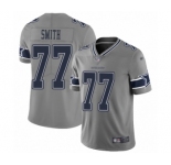 Youth Dallas Cowboys #77 Tyron Smith Limited Gray Inverted Legend Football Jersey