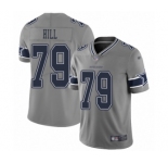 Youth Dallas Cowboys #79 Trysten Hill Limited Gray Inverted Legend Football Jersey
