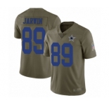 Youth Dallas Cowboys #89 Blake Jarwin Limited Olive 2017 Salute to Service Football Jersey