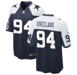 Youth Dallas Cowboys #94 Marshawn Kneeland Navy Alternate Limited Jersey