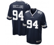Youth Dallas Cowboys #94 Marshawn Kneeland Navy Team Color Limited Jersey