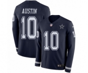 Youth Nike Dallas Cowboys #10 Tavon Austin Limited Navy Blue Therma Long Sleeve NFL Jersey