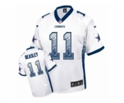 Youth Nike Dallas Cowboys #11 Cole Beasley Elite White Drift Fashion NFL Jersey