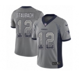Youth Nike Dallas Cowboys #12 Roger Staubach Limited Gray Rush Drift Fashion NFL Jersey