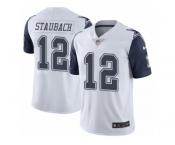 Youth Nike Dallas Cowboys #12 Roger Staubach Limited White Rush NFL Jersey