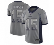 Youth Nike Dallas Cowboys #15 Deonte Thompson Limited Gray Rush Drift Fashion NFL Jersey