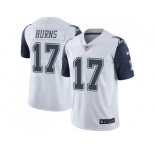 Youth Nike Dallas Cowboys #17 Allen Hurns White Stitched NFL Limited Rush Jersey