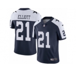 Youth Nike Dallas Cowboys #21 Ezekiel Elliott Vapor Untouchable Limited Navy Blue Throwback Alternate NFL Jersey