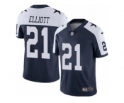 Youth Nike Dallas Cowboys #21 Ezekiel Elliott Vapor Untouchable Limited Navy Blue Throwback Alternate NFL Jersey