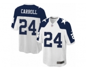 Youth Nike Dallas Cowboys #24 Nolan Carroll Game White Throwback Alternate NFL Jersey