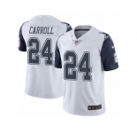 Youth Nike Dallas Cowboys #24 Nolan Carroll Limited White Rush NFL Jersey