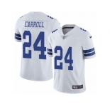 Youth Nike Dallas Cowboys #24 Nolan Carroll Vapor Untouchable Limited White NFL Jersey