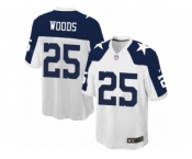 Youth Nike Dallas Cowboys #25 Xavier Woods Game White Throwback Alternate NFL Jersey