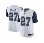 Youth Nike Dallas Cowboys #27 J.J. Wilcox Limited White Rush NFL Jersey