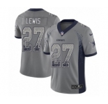 Youth Nike Dallas Cowboys #27 Jourdan Lewis Limited Gray Rush Drift Fashion NFL Jersey