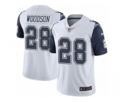 Youth Nike Dallas Cowboys #28 Darren Woodson Limited White Rush NFL Jersey