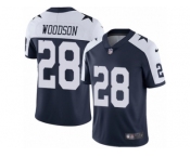 Youth Nike Dallas Cowboys #28 Darren Woodson Vapor Untouchable Limited Navy Blue Throwback Alternate NFL Jersey