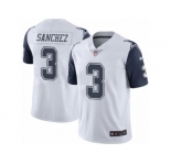 Youth Nike Dallas Cowboys #3 Mark Sanchez Limited White Rush NFL Jersey