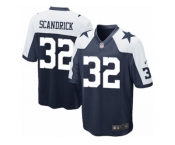 Youth Nike Dallas Cowboys #32 Orlando Scandrick Game Navy Blue Throwback Alternate NFL Jersey