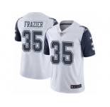 Youth Nike Dallas Cowboys #35 Kavon Frazier Limited White Rush Vapor Untouchable NFL Jersey