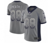 Youth Nike Dallas Cowboys #38 Jeff Heath Limited Gray Rush Drift Fashion NFL Jersey
