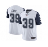 Youth Nike Dallas Cowboys #39 Brandon Carr Limited White Rush NFL Jersey