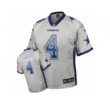 Youth Nike Dallas Cowboys #4 Dak Prescott Limited Grey Drift Fashion NFL Jersey