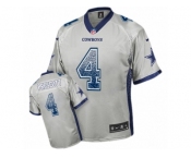 Youth Nike Dallas Cowboys #4 Dak Prescott Limited Grey Drift Fashion NFL Jersey