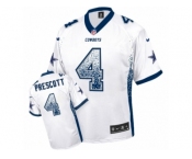 Youth Nike Dallas Cowboys #4 Dak Prescott Limited White Drift Fashion NFL Jersey