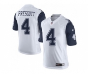 Youth Nike Dallas Cowboys #4 Dak Prescott White Stitched NFL Rush Jersey