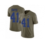 Youth Nike Dallas Cowboys #41 Keith Smith Limited Olive 2017 Salute to Service NFL Jersey