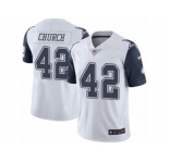Youth Nike Dallas Cowboys #42 Barry Church Limited White Rush NFL Jersey