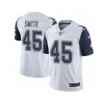 Youth Nike Dallas Cowboys #45 Rod Smith Limited White Rush Vapor Untouchable NFL Jersey